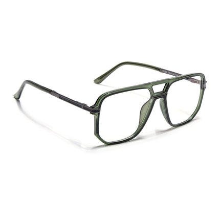 EyeJack Titex Green Wayfarer Eyeglasses for Men & Women (18904CL278-C9)