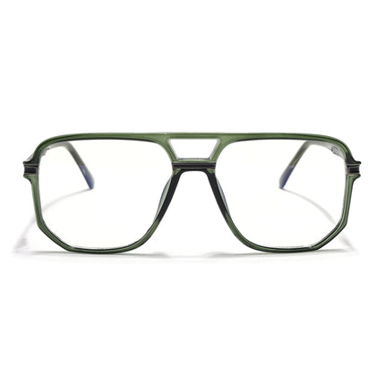 EyeJack Titex Green Wayfarer Eyeglasses for Men & Women (18904CL278-C9)