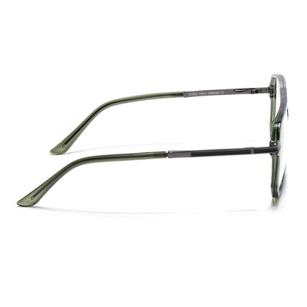 EyeJack Titex Green Wayfarer Eyeglasses for Men & Women (18904CL278-C9)