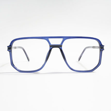 EyeJack Titex Blue Wayfarer Eyeglasses for Men & Women (18904CL279-C10)