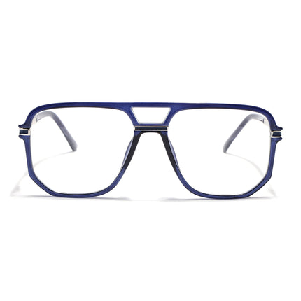 EyeJack Titex Blue Wayfarer Eyeglasses for Men & Women (18904CL279-C10)