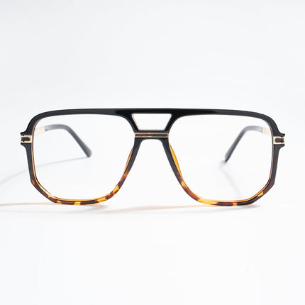 EyeJack Titex Demi Brown Wayfarer Eyeglasses for Men & Women (18904CL280-C11)