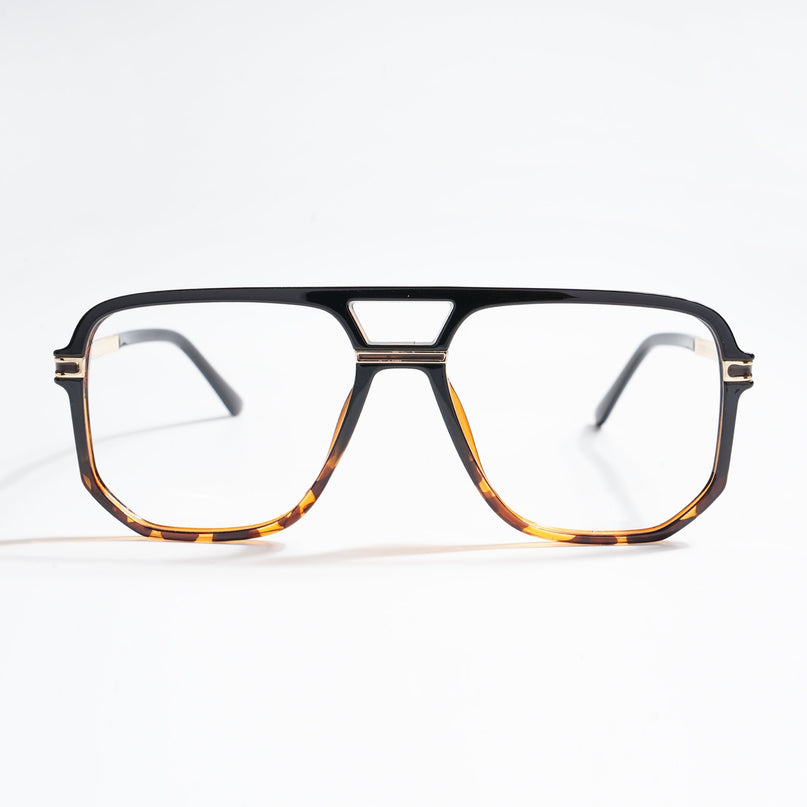 EyeJack Titex Demi Brown Wayfarer Eyeglasses for Men & Women (18904CL280-C11)