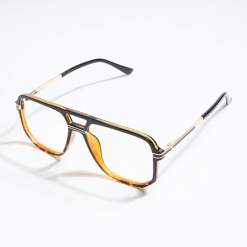 EyeJack Titex Demi Brown Wayfarer Eyeglasses for Men & Women (18904CL280-C11)