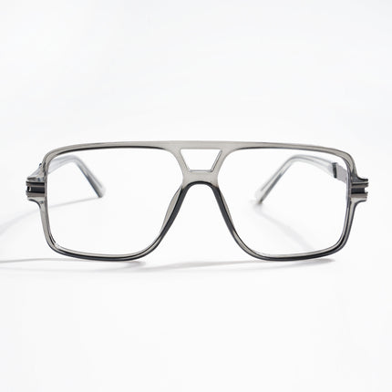 EyeJack Titex Shine Grey Wayfarer Eyeglasses for Men & Women (18905CL285-C5)