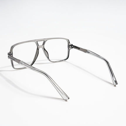 EyeJack Titex Shine Grey Wayfarer Eyeglasses for Men & Women (18905CL285-C5)