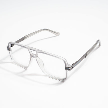 EyeJack Titex Matt Grey Wayfarer Eyeglasses for Men & Women (18905CL286-C6)