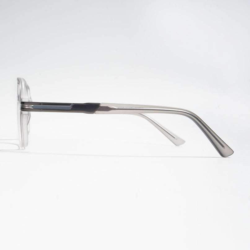 EyeJack Titex Matt Grey Wayfarer Eyeglasses for Men & Women (18905CL286-C6)