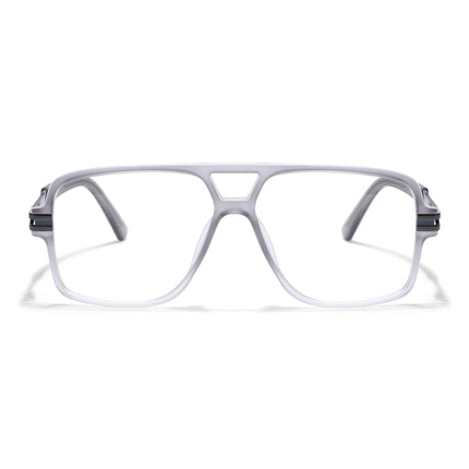 EyeJack Titex Matt Grey Wayfarer Eyeglasses for Men & Women (18905CL286-C6)
