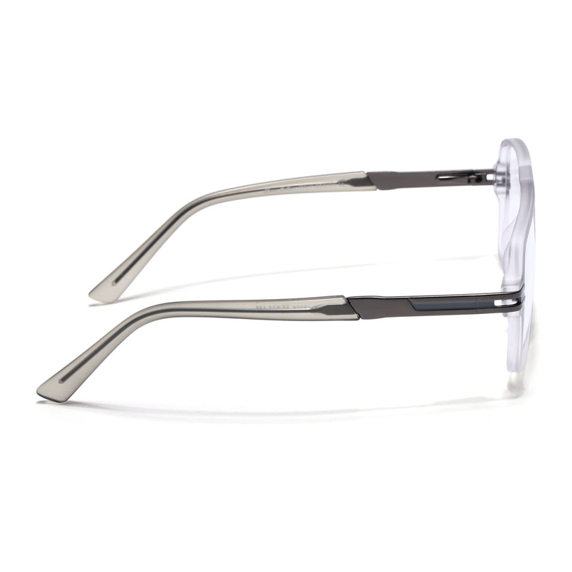 EyeJack Titex Matt Grey Wayfarer Eyeglasses for Men & Women (18905CL286-C6)