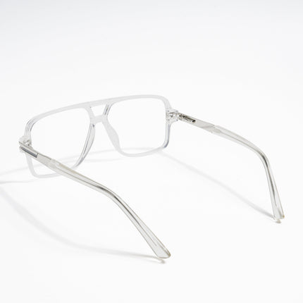 EyeJack Titex Transparent Wayfarer Eyeglasses for Men & Women (18905CL287-C7)