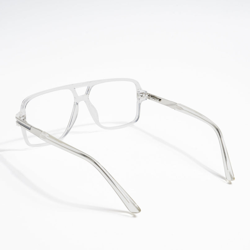 EyeJack Titex Transparent Wayfarer Eyeglasses for Men & Women (18905CL287-C7)