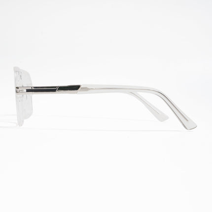 EyeJack Titex Transparent Wayfarer Eyeglasses for Men & Women (18905CL287-C7)