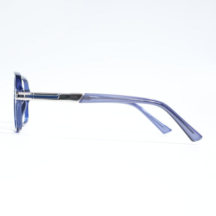 EyeJack Titex Blue Wayfarer Eyeglasses for Men & Women (18905CL290-C10)