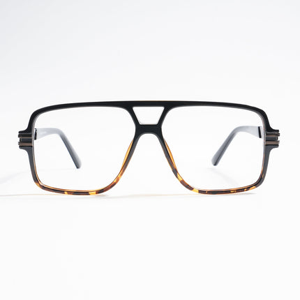 EyeJack Titex Demi Brown Wayfarer Eyeglasses for Men & Women (18905CL291-C11)