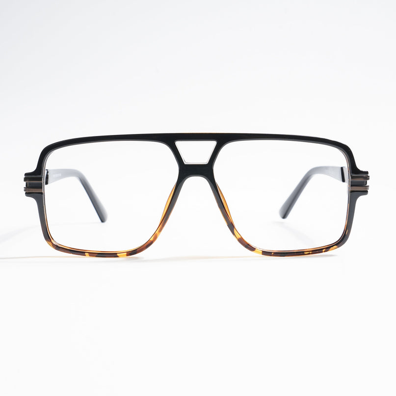 EyeJack Titex Demi Brown Wayfarer Eyeglasses for Men & Women (18905CL291-C11)