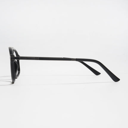 EyeJack Titex Matt Black & Grey Aviator Eyeglasses for Men & Women (18906CL295-C4)