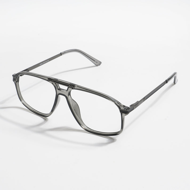 EyeJack Titex Shine Grey Aviator Eyeglasses for Men & Women (18906CL296-C5)