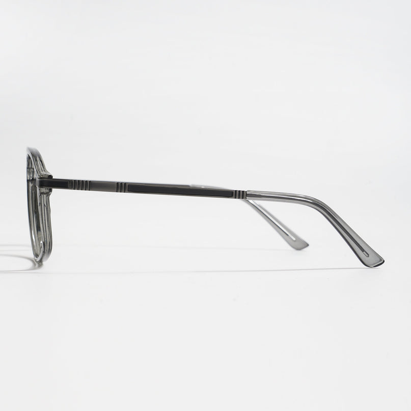 EyeJack Titex Shine Grey Aviator Eyeglasses for Men & Women (18906CL296-C5)