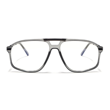 EyeJack Titex Shine Grey Aviator Eyeglasses for Men & Women (18906CL296-C5)