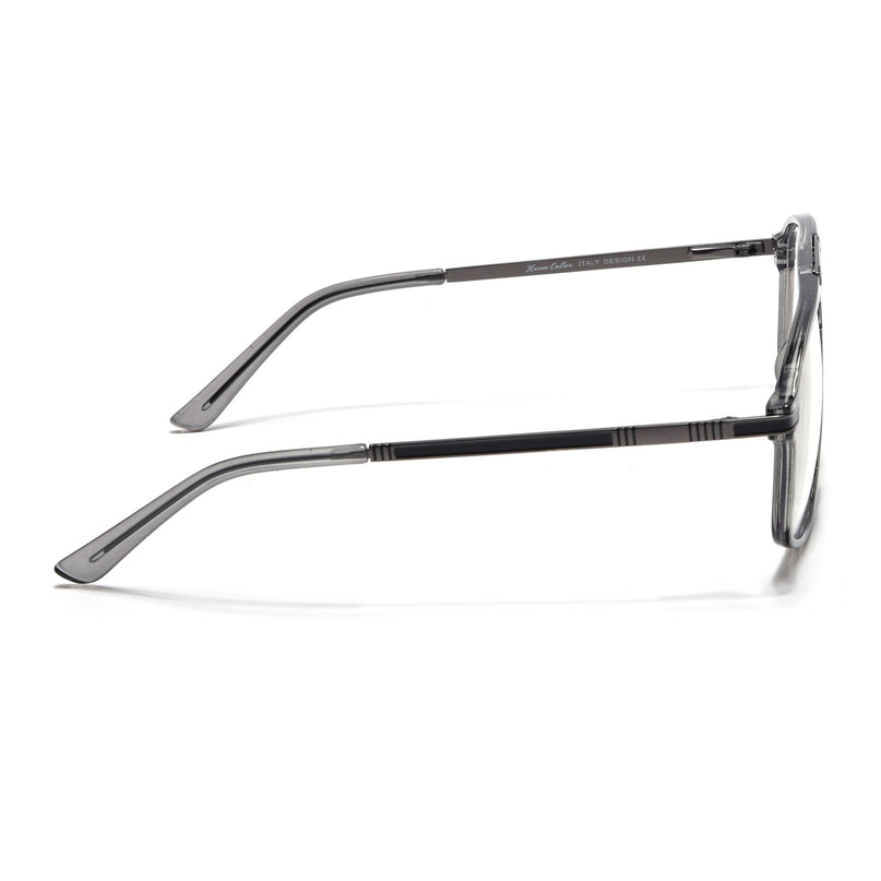 EyeJack Titex Shine Grey Aviator Eyeglasses for Men & Women (18906CL296-C5)