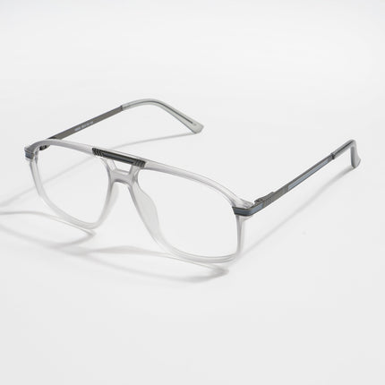 EyeJack Titex Matt Grey Aviator Eyeglasses for Men & Women (18906CL297-C6)