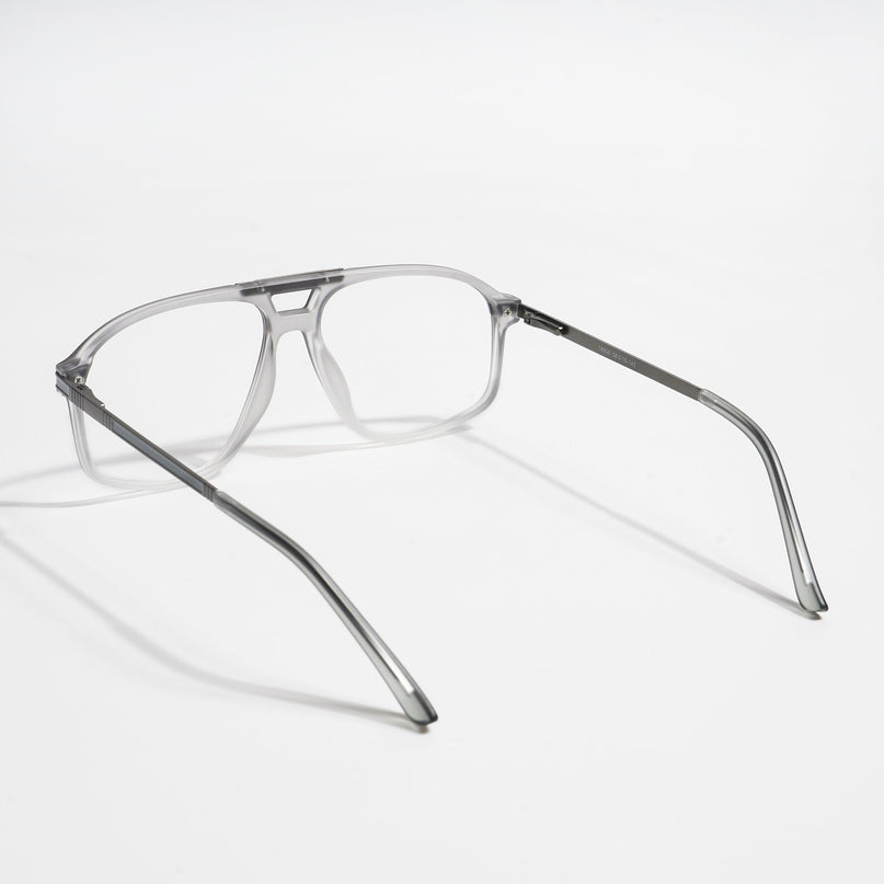EyeJack Titex Matt Grey Aviator Eyeglasses for Men & Women (18906CL297-C6)