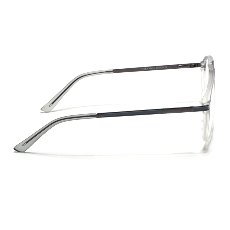 EyeJack Titex Matt Grey Aviator Eyeglasses for Men & Women (18906CL297-C6)