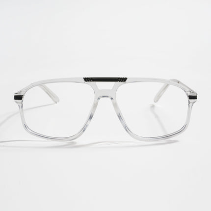 EyeJack Titex Transparent Aviator Eyeglasses for Men & Women (18906CL298-C7)