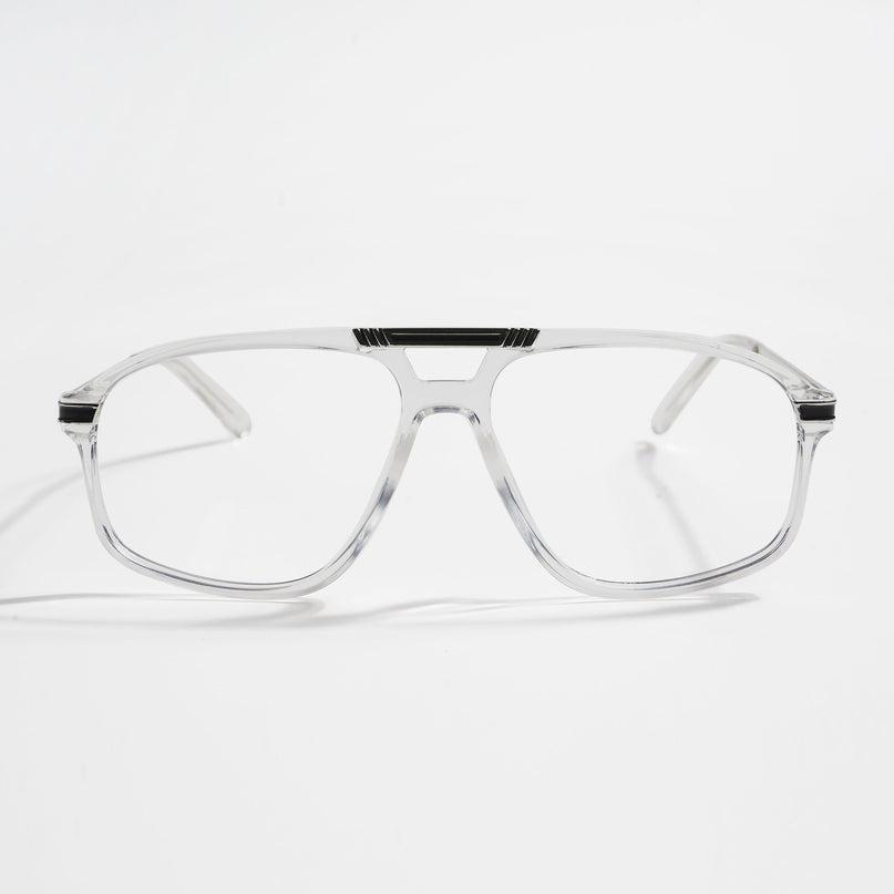 EyeJack Titex Transparent Aviator Eyeglasses for Men & Women (18906CL298-C7)