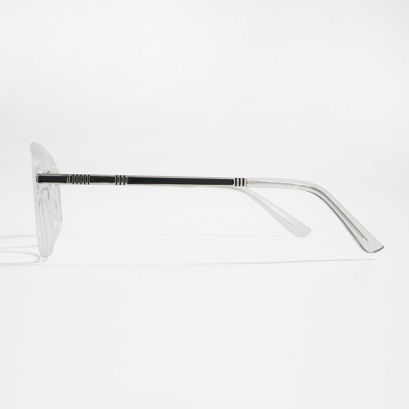 EyeJack Titex Transparent Aviator Eyeglasses for Men & Women (18906CL298-C7)