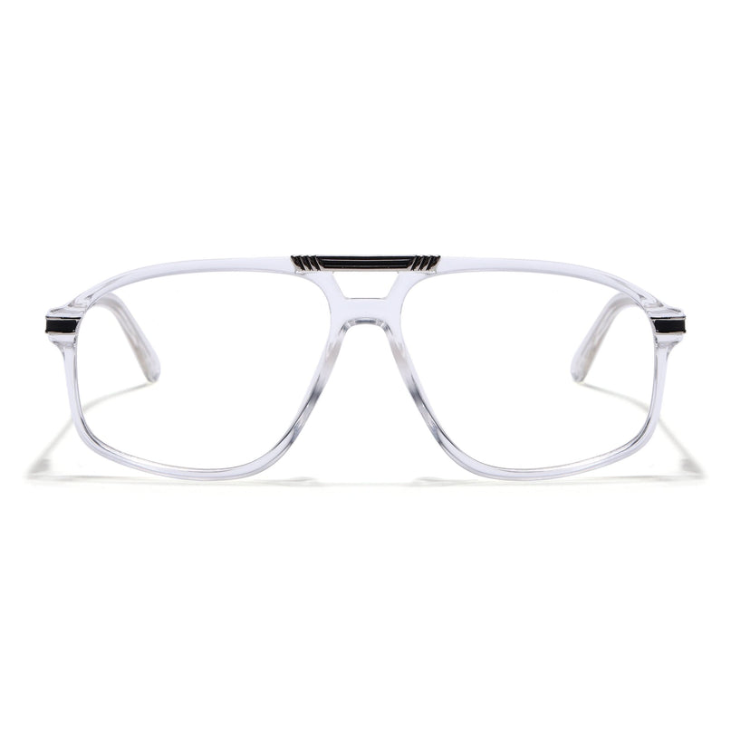 EyeJack Titex Transparent Aviator Eyeglasses for Men & Women (18906CL298-C7)