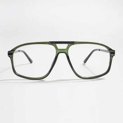 EyeJack Titex Green Aviator Eyeglasses for Men & Women (18906CL300-C9)