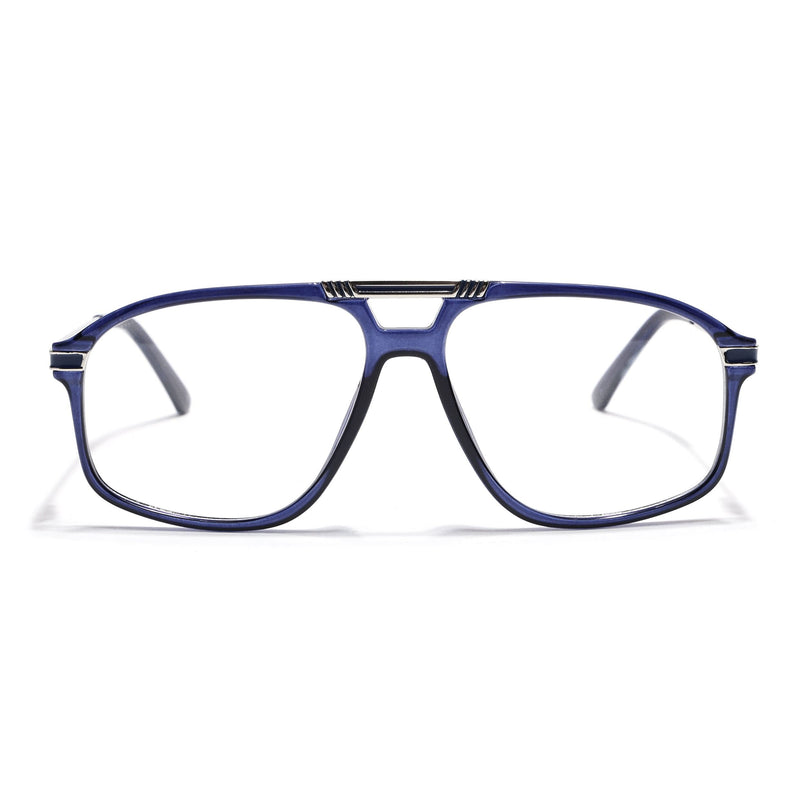 EyeJack Titex Blue Aviator Eyeglasses for Men & Women (18906CL301-C10)