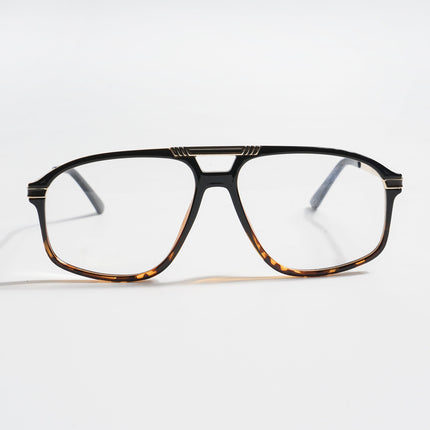 EyeJack Titex Demi Brown Aviator Eyeglasses for Men & Women (18906CL302-C11)