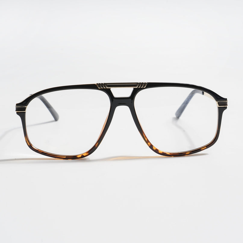 EyeJack Titex Demi Brown Aviator Eyeglasses for Men & Women (18906CL302-C11)