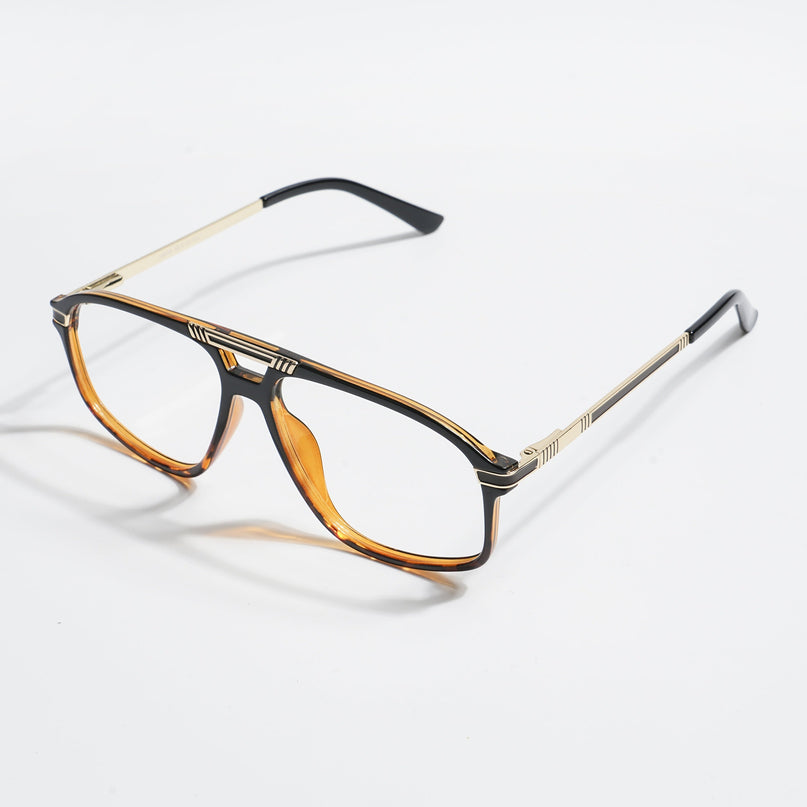 EyeJack Titex Demi Brown Aviator Eyeglasses for Men & Women (18906CL302-C11)