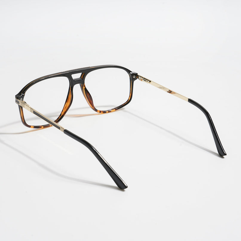 EyeJack Titex Demi Brown Aviator Eyeglasses for Men & Women (18906CL302-C11)