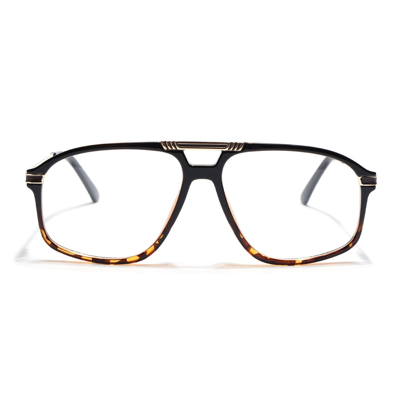 EyeJack Titex Demi Brown Aviator Eyeglasses for Men & Women (18906CL302-C11)