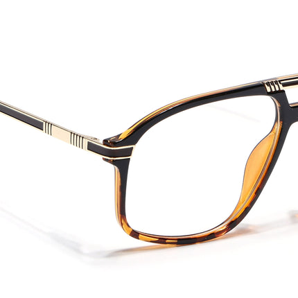 EyeJack Titex Demi Brown Aviator Eyeglasses for Men & Women (18906CL302-C11)