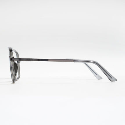 EyeJack Titex Shine Grey Wayfarer Eyeglasses for Men & Women (18907CL307-C5)