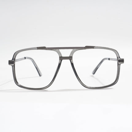 EyeJack Titex Shine Grey Wayfarer Eyeglasses for Men & Women (18907CL307-C5)