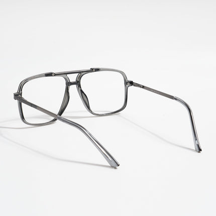 EyeJack Titex Shine Grey Wayfarer Eyeglasses for Men & Women (18907CL307-C5)