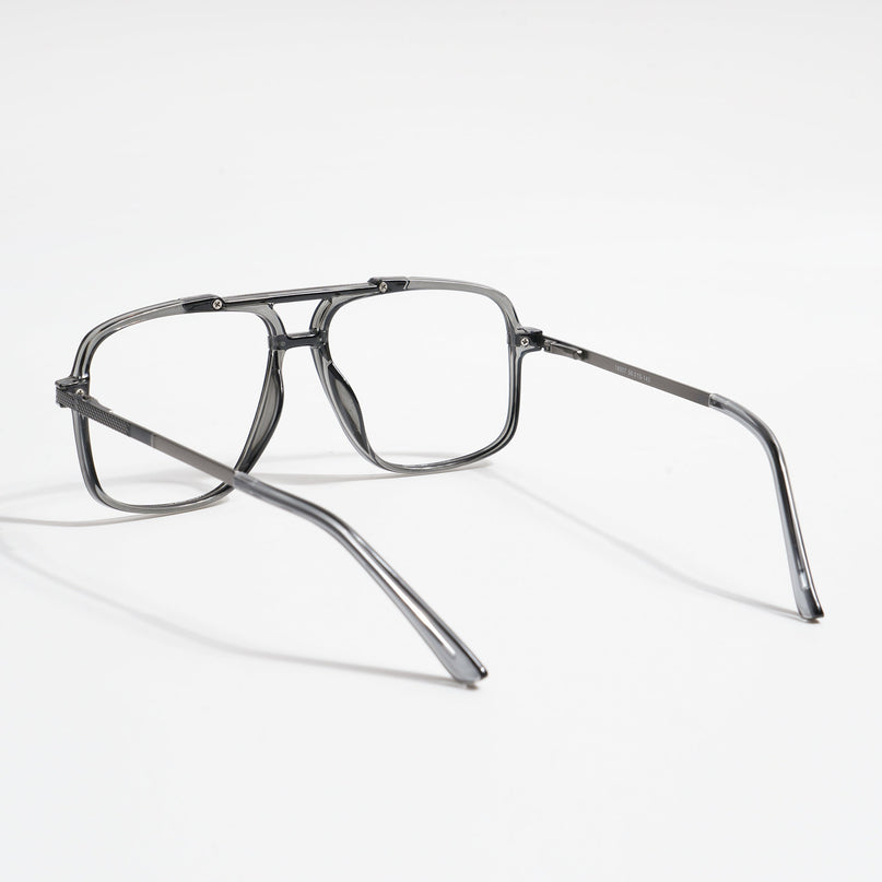 EyeJack Titex Shine Grey Wayfarer Eyeglasses for Men & Women (18907CL307-C5)