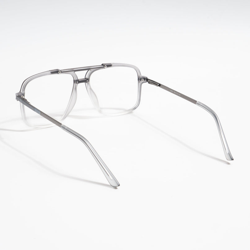 EyeJack Titex Matt Grey Wayfarer Eyeglasses for Men & Women (18907CL308-C6)
