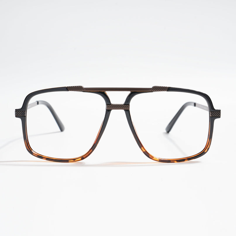 EyeJack Titex Demi Brown Wayfarer Eyeglasses for Men & Women (18907CL313-C11)