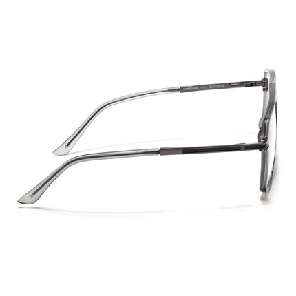 EyeJack Titex Shine Grey Wayfarer Eyeglasses for Men & Women (18908CL318-C5)