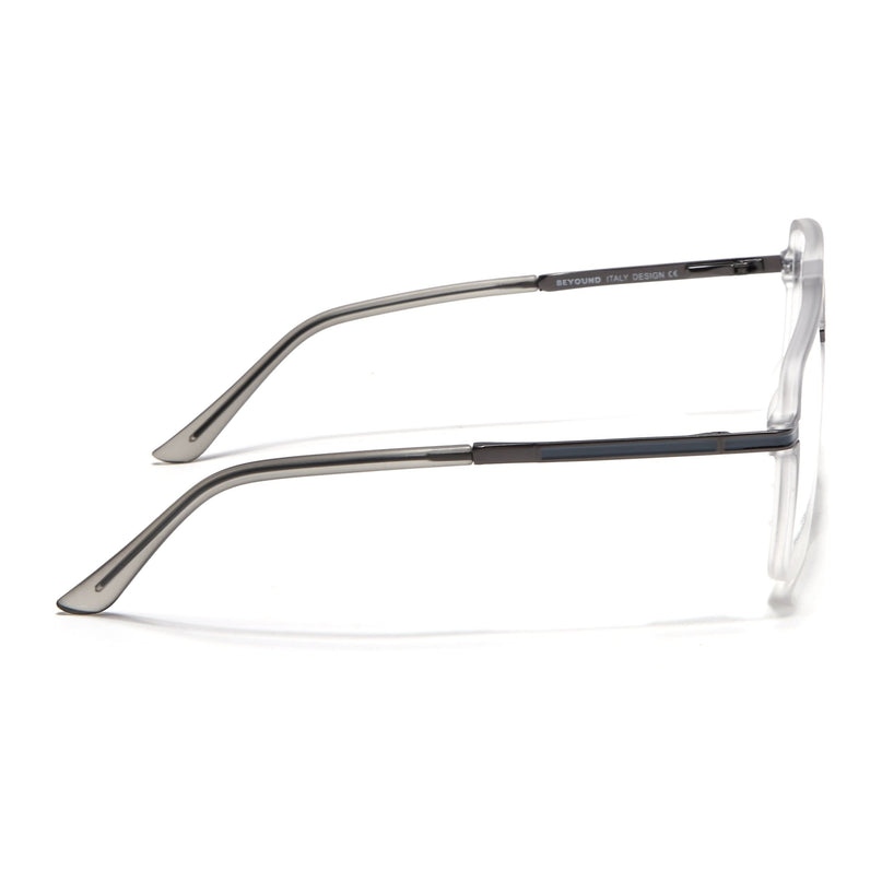 EyeJack Titex Matt Grey Wayfarer Eyeglasses for Men & Women (18908CL319-C6)