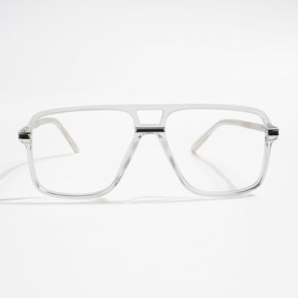EyeJack Titex Transparent Wayfarer Eyeglasses for Men & Women (18908CL320-C7)