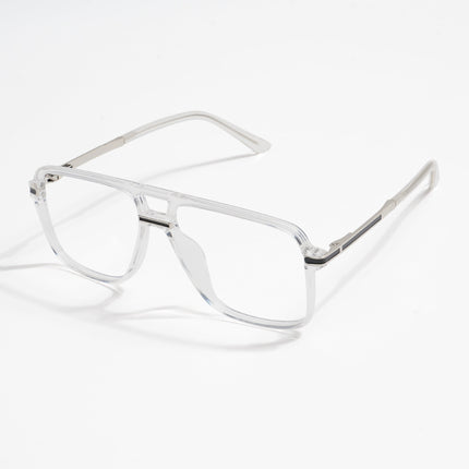 EyeJack Titex Transparent Wayfarer Eyeglasses for Men & Women (18908CL320-C7)